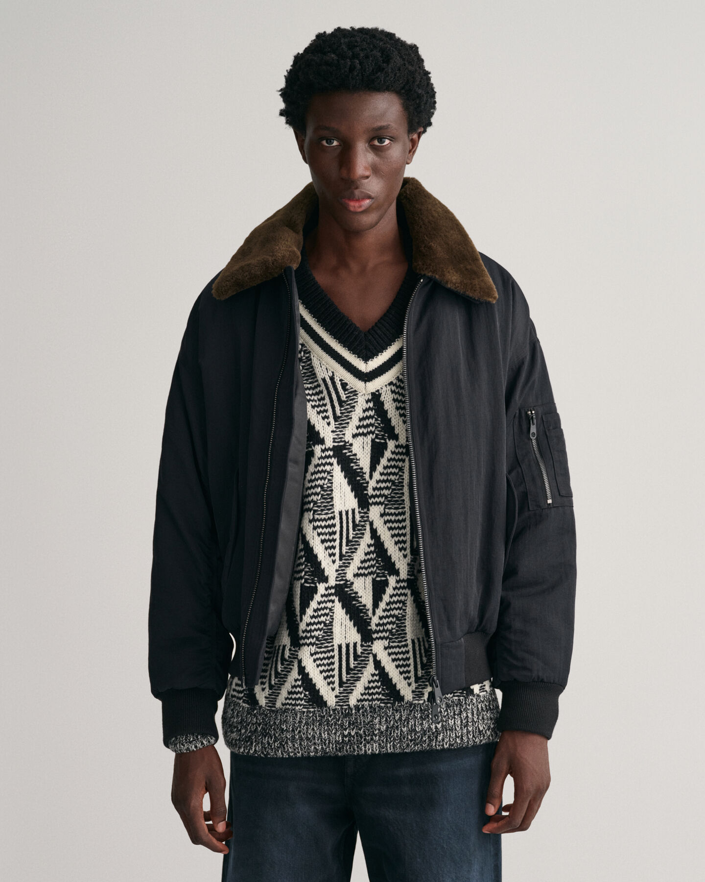 Chaqueta bomber aviador