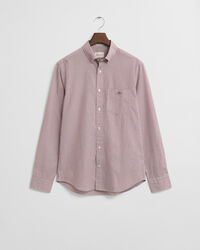 Camisa Regular Fit clásica de popelina a rayas finas