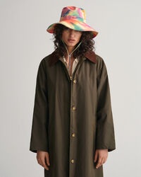 Sombrero de playa en sarga de algod&oacute;n estampado