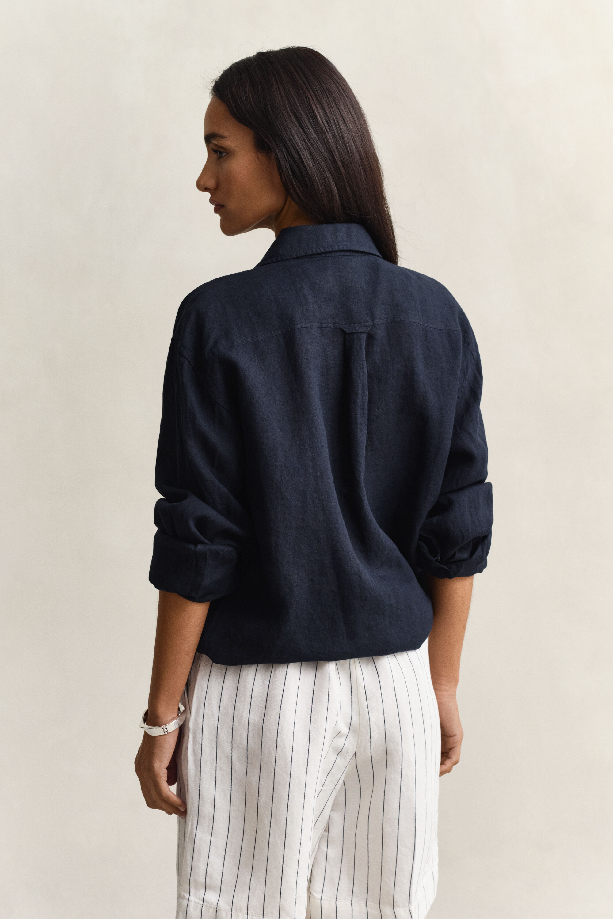 Camisa Relaxed Fit de lino