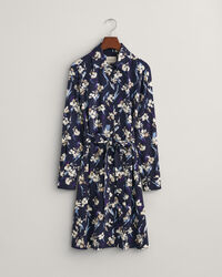 Vestido camisero con estampado floral