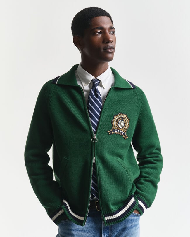 Cárdigan con cremallera y diseño GANT 1949