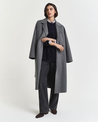 Jersey de cuello redondo en una suave mezcla de lana y cachemir