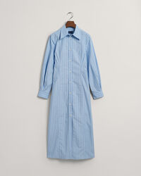 Vestido camisero midi a rayas