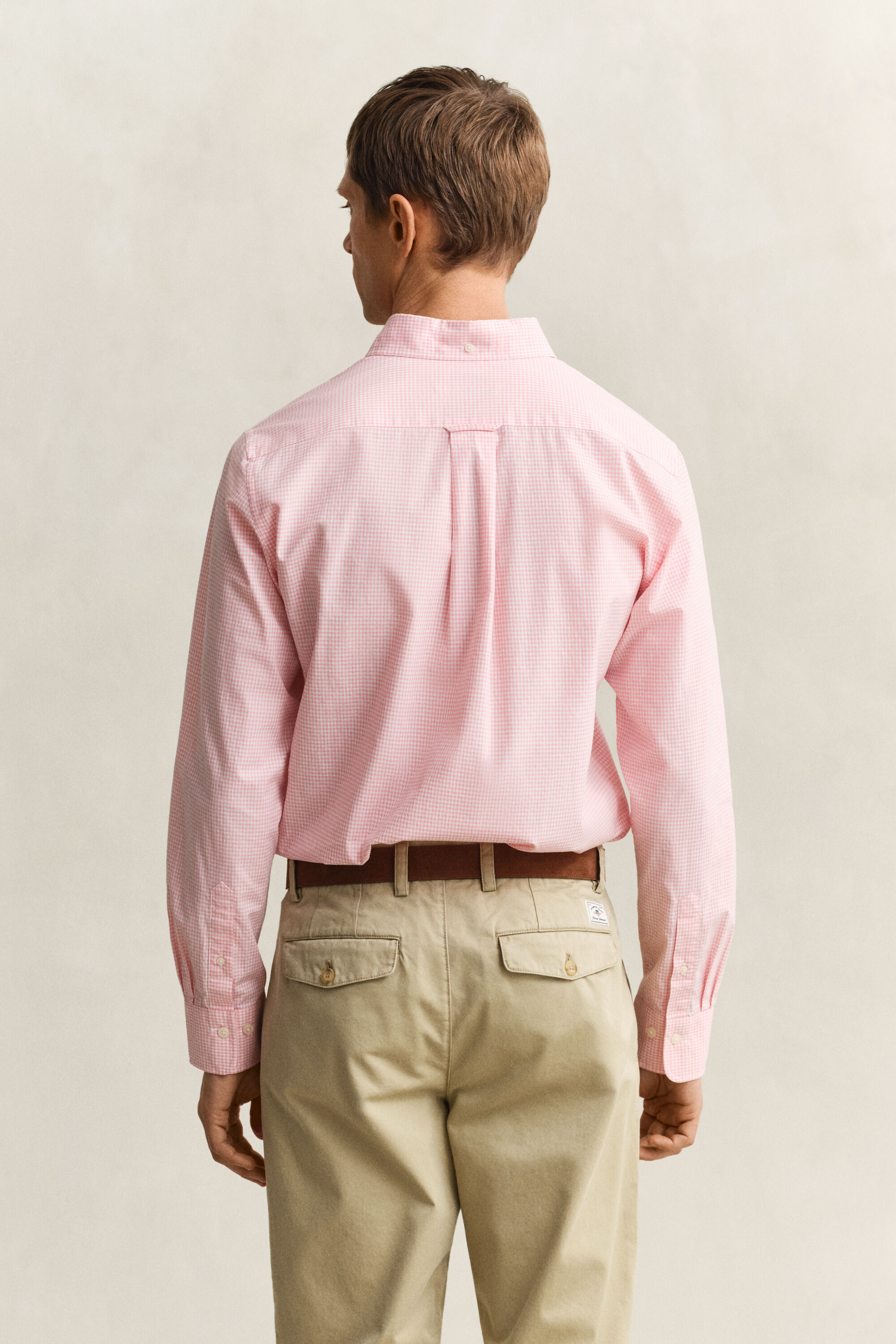 Camisa clásica de popelina de cuadros Vichy