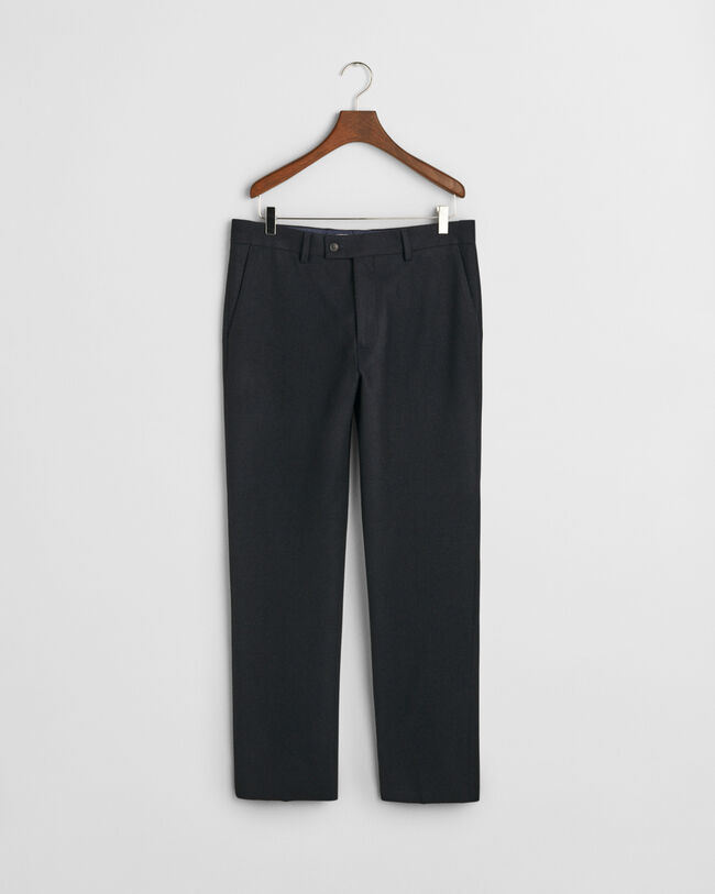 Pantalones de traje Slim Fit con diseño de espiga