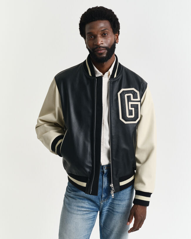 GANT Varsity Jacket de piel