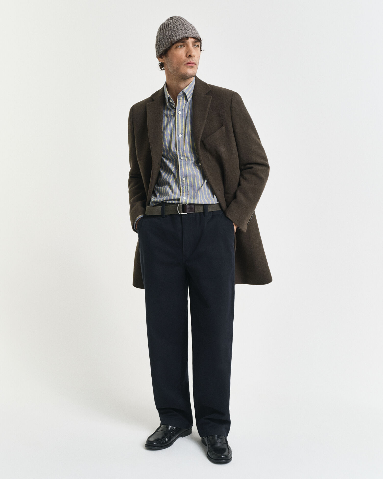 Camisa Regular Fit de popelina a rayas Archive