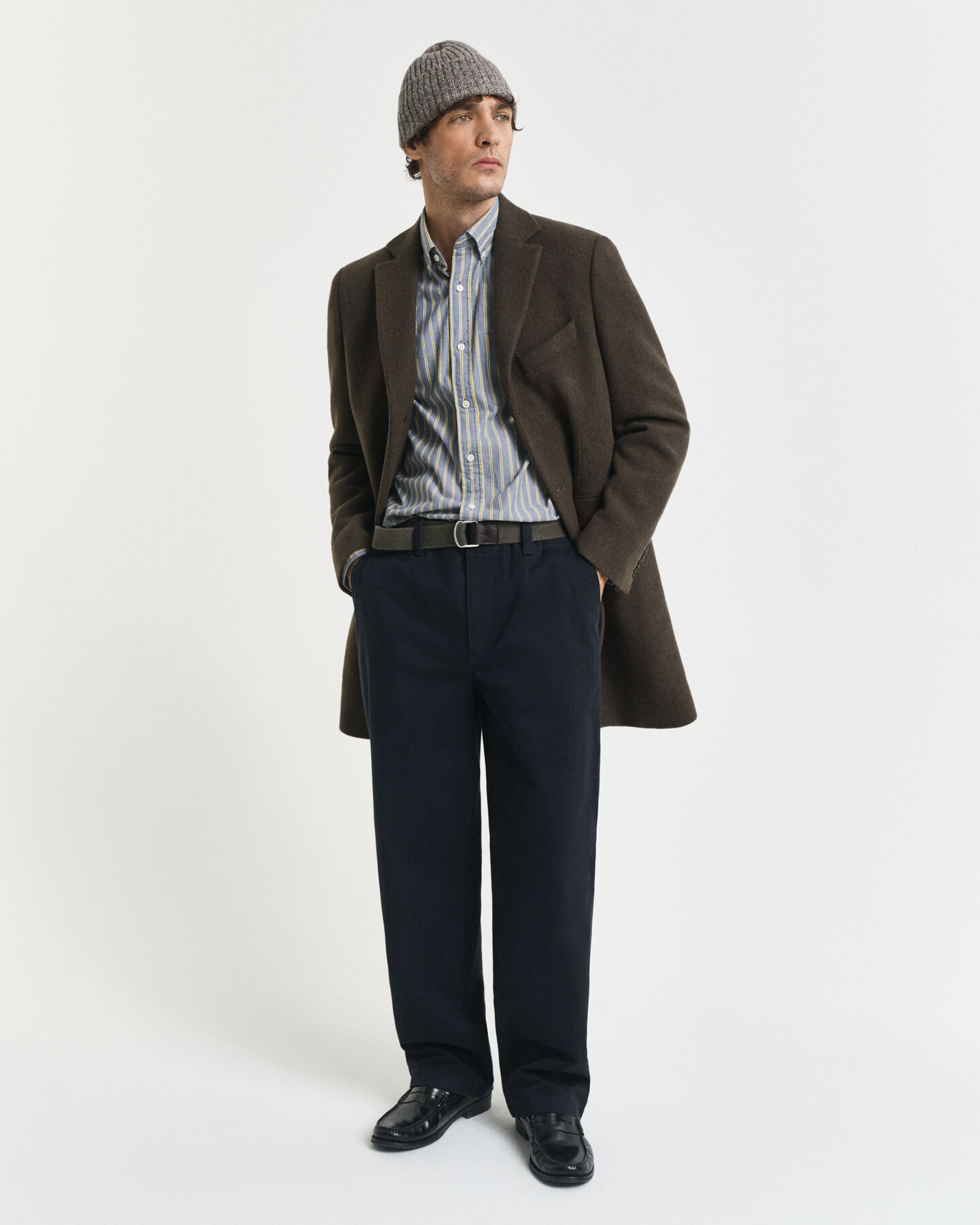 Camisa Regular Fit de popelina a rayas Archive