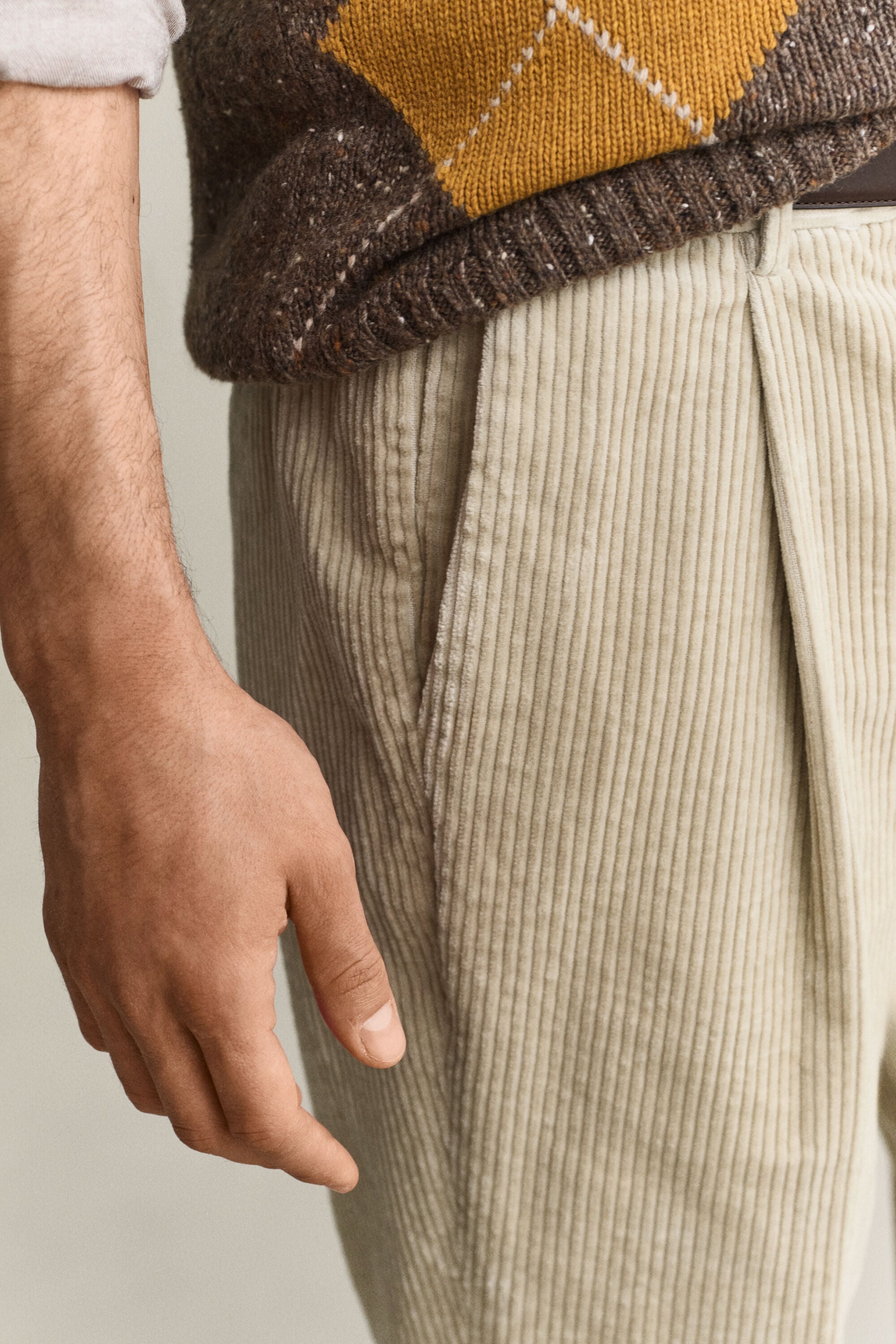 Pantalones de traje de pana