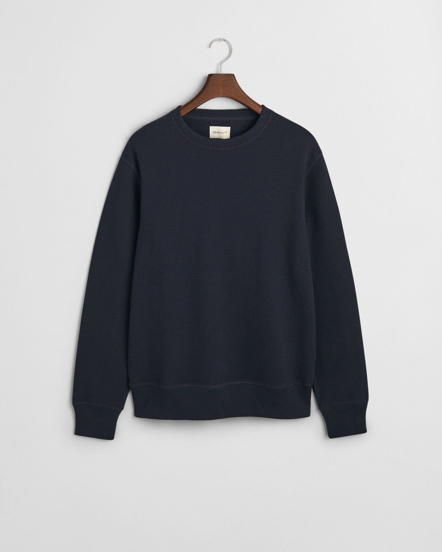 Sudadera de cuello redondo Waffle Textured