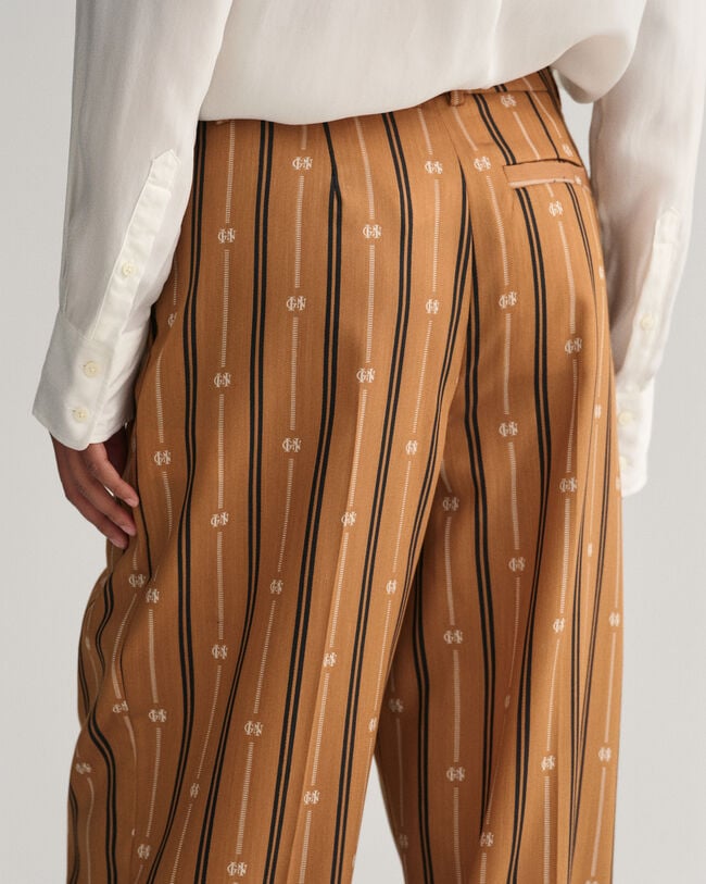 Pantalones Relaxed Fit Monogram a rayas