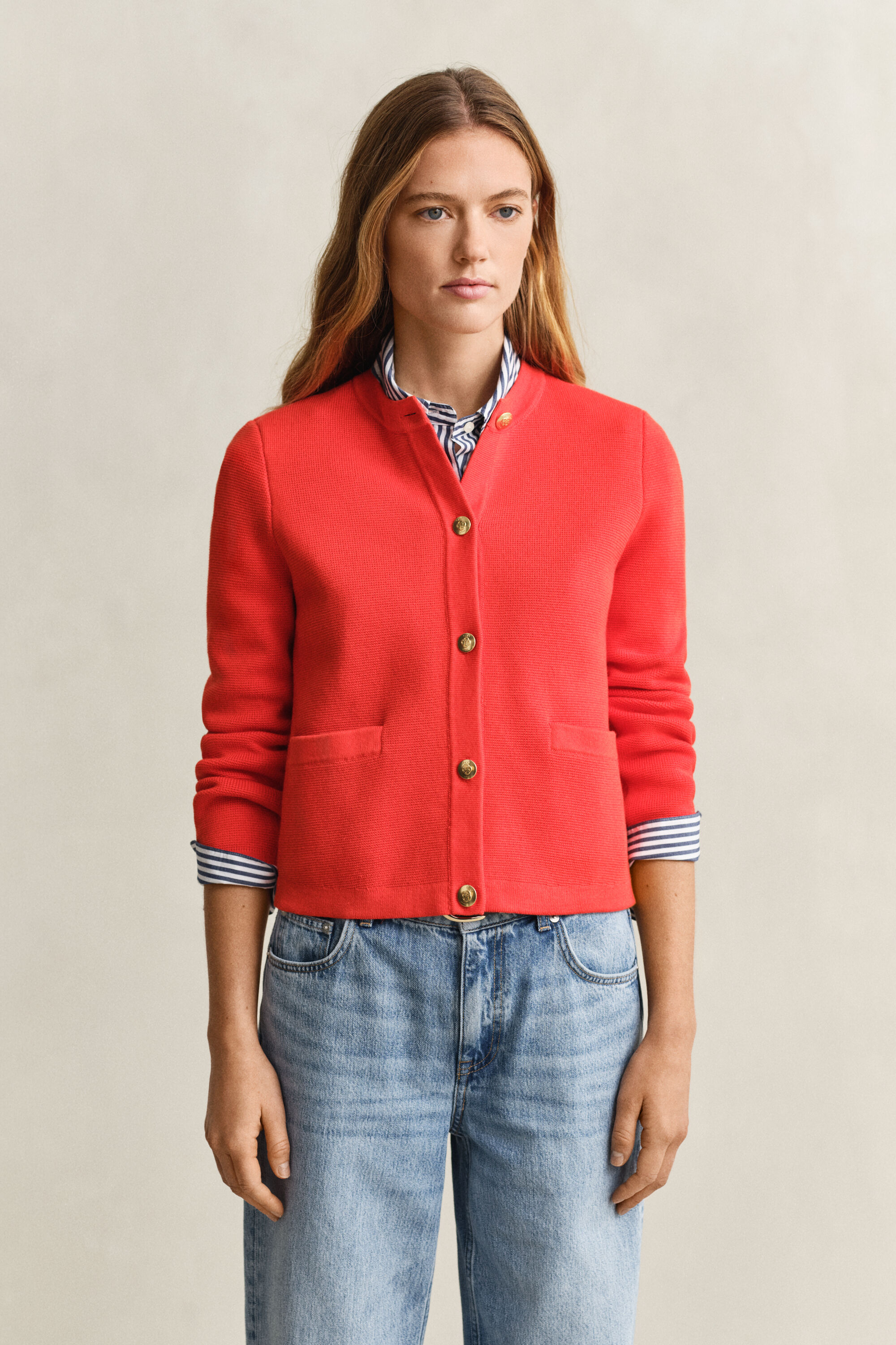 Chaqueta de punto de algodón