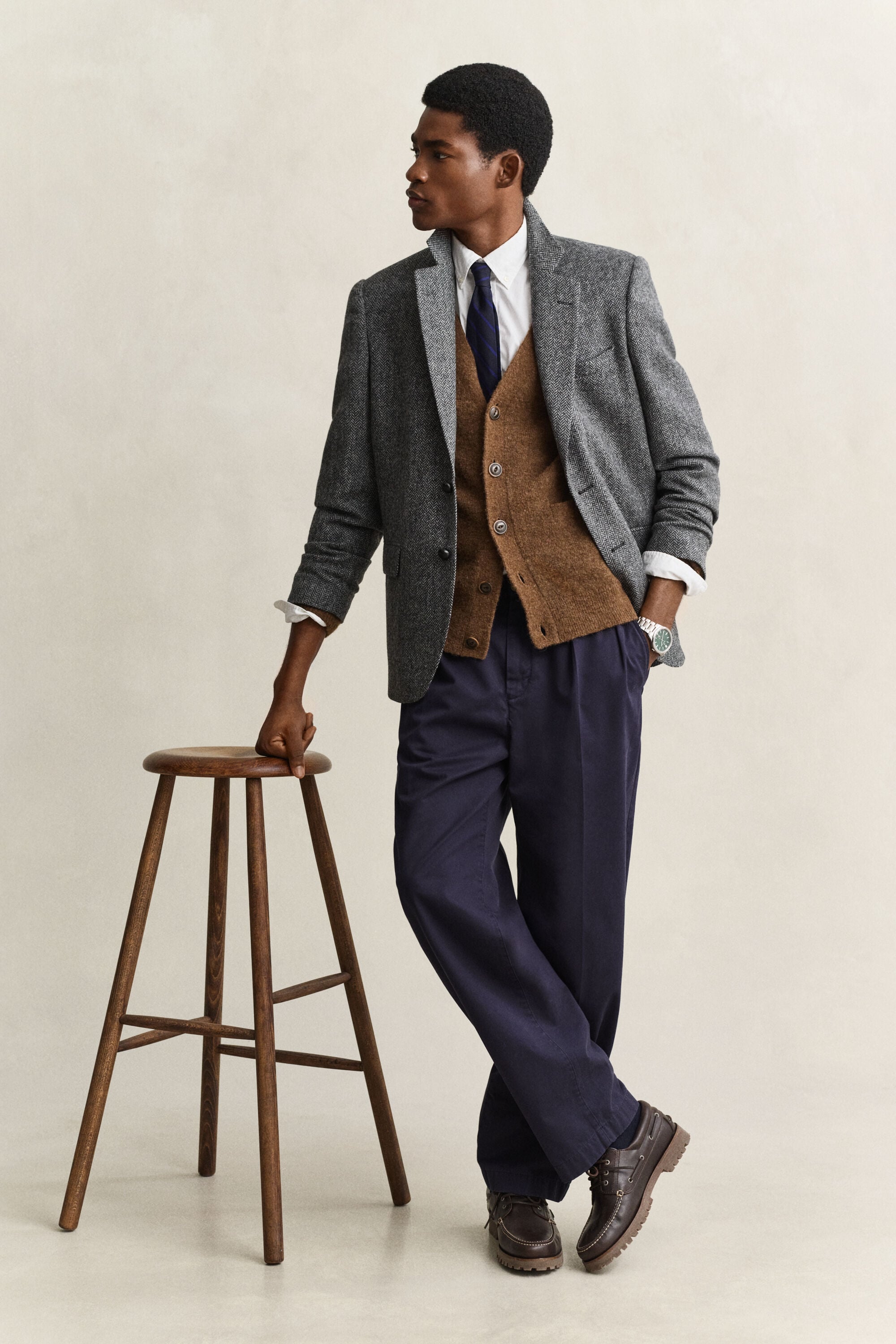 Americana de tweed Gant x Yale