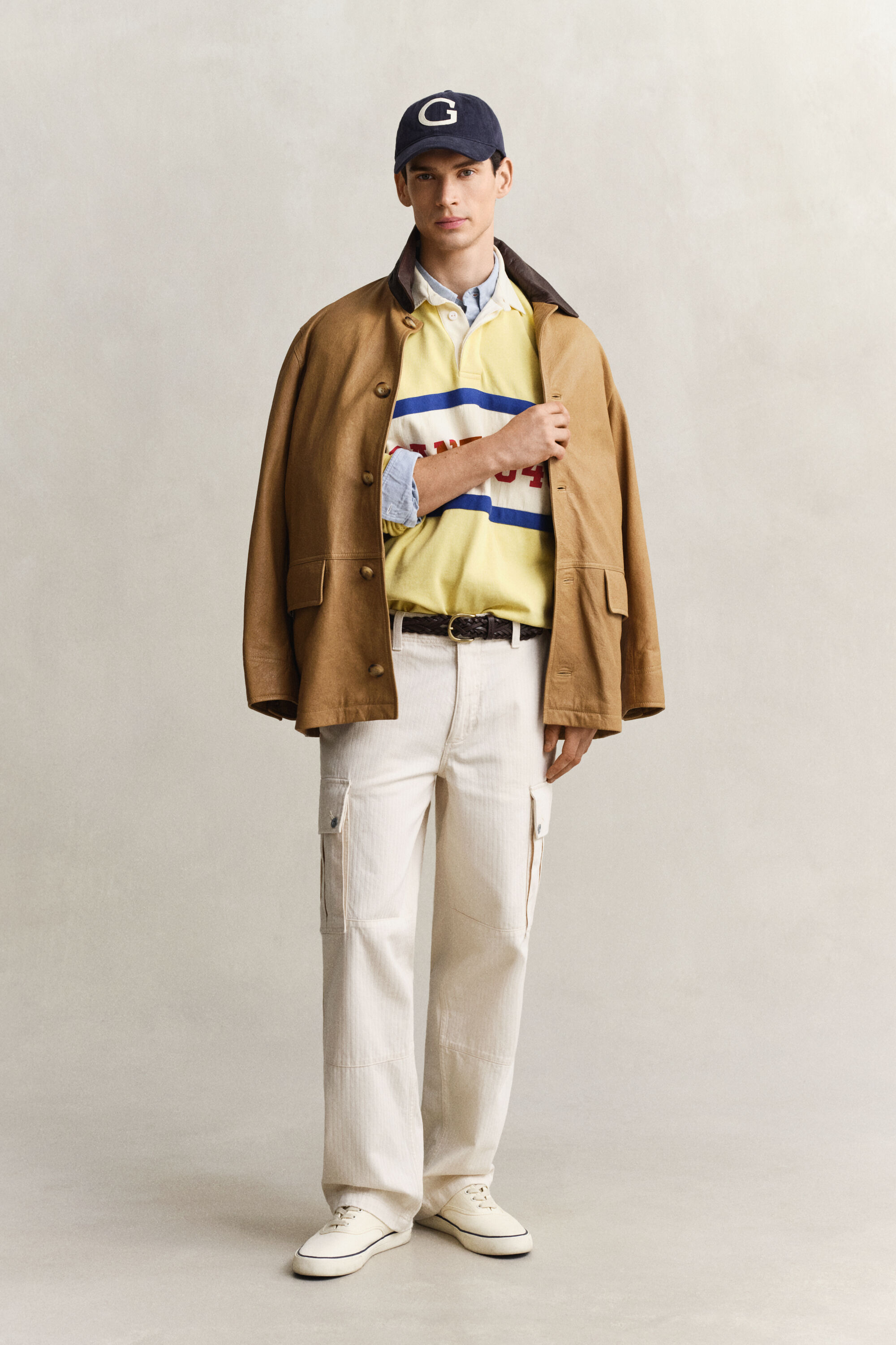 Pantalones cargo con diseño de espiga