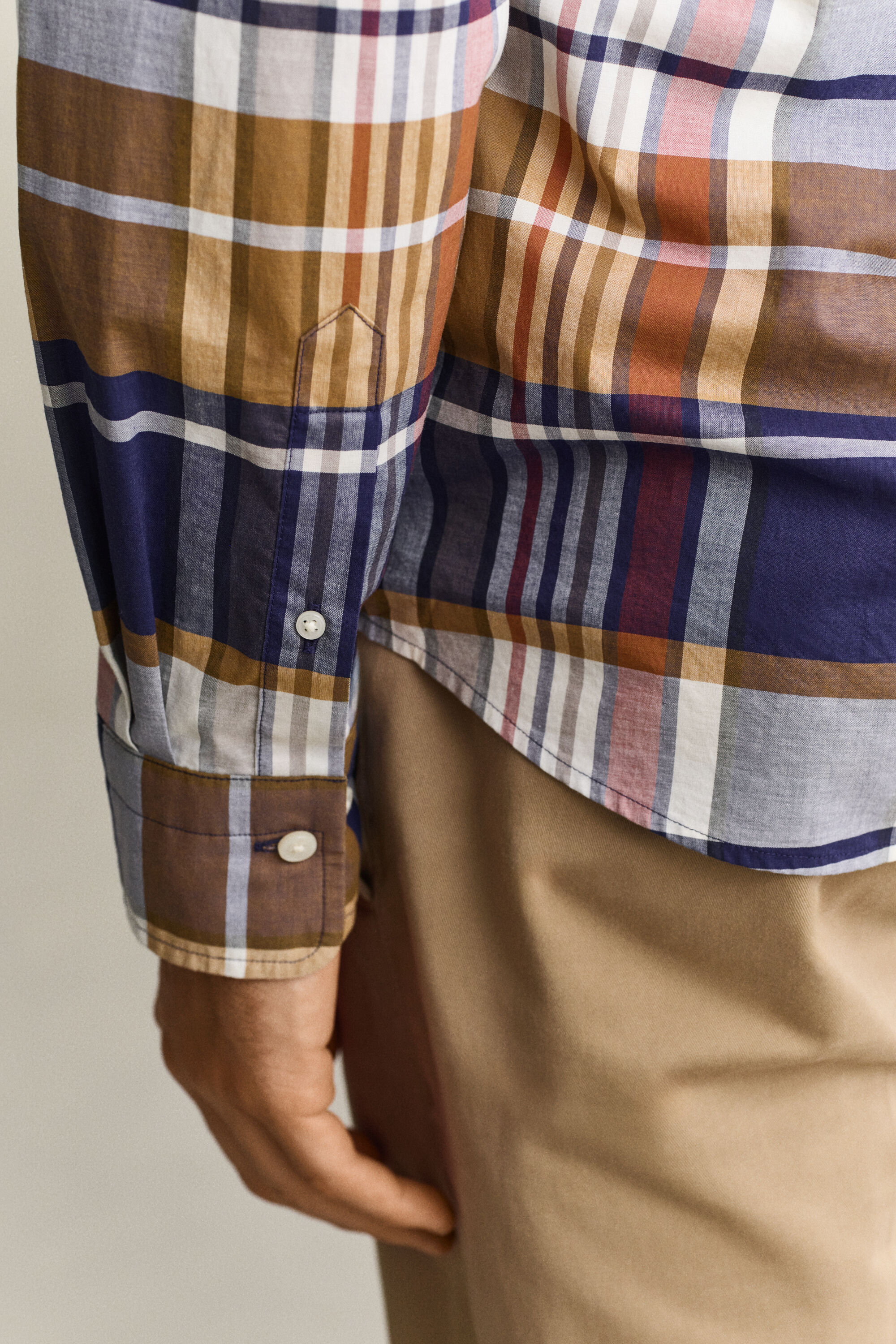 Camisa de popelina a cuadros Gant x Yale