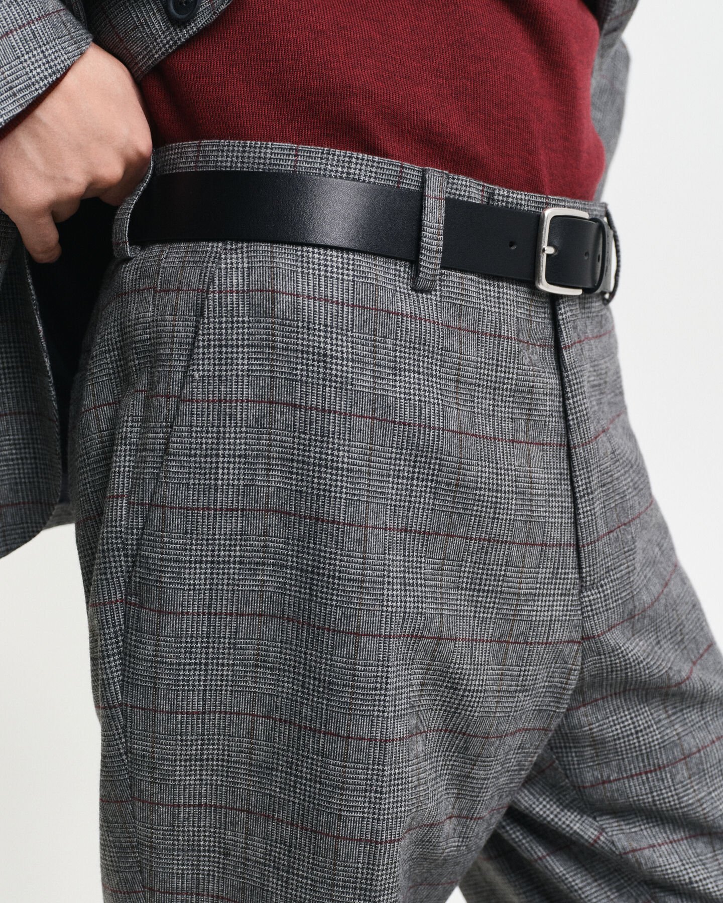 Pantalones de traje Slim Fit de cuadros