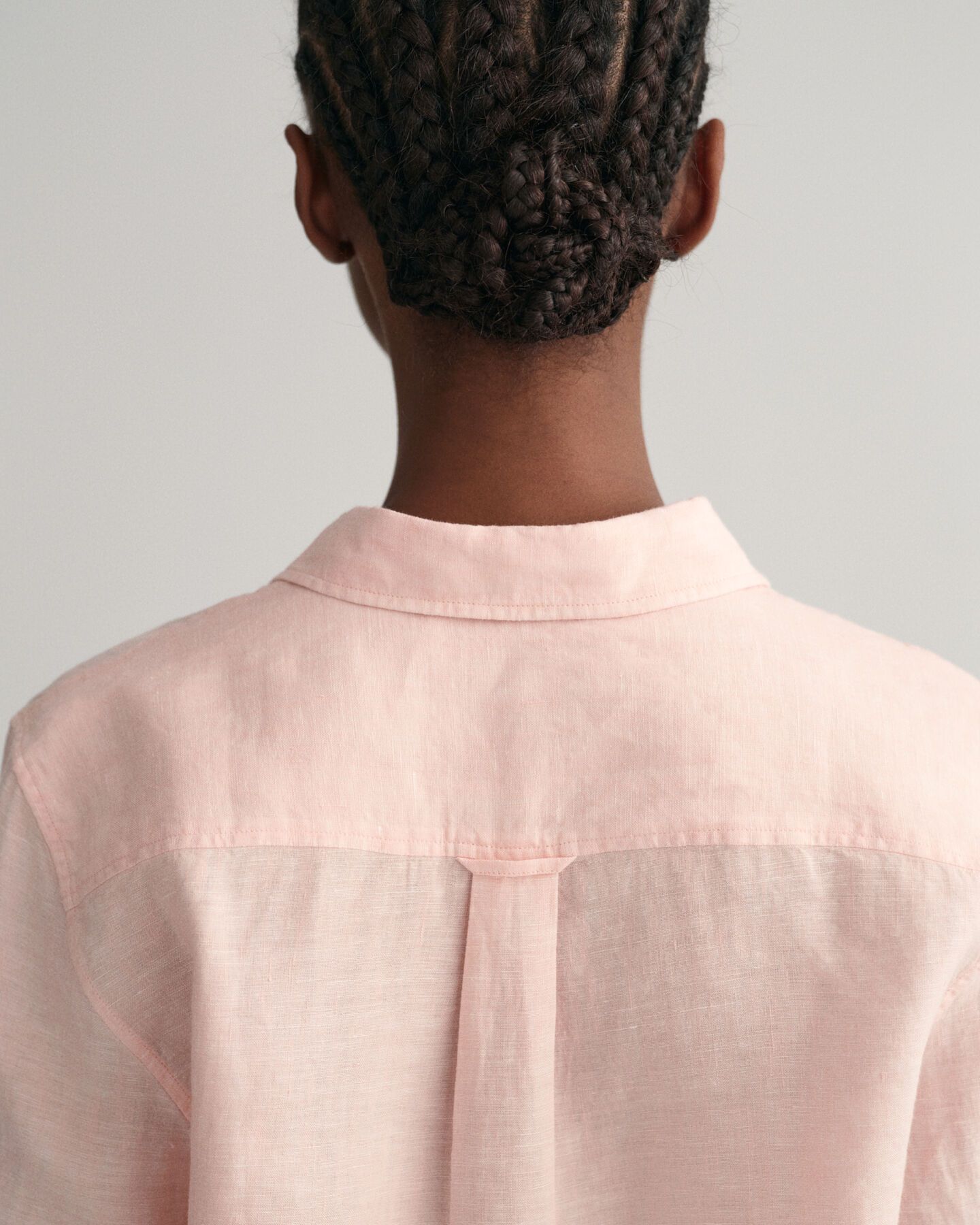 Camisa Regular Fit de cambray de lino