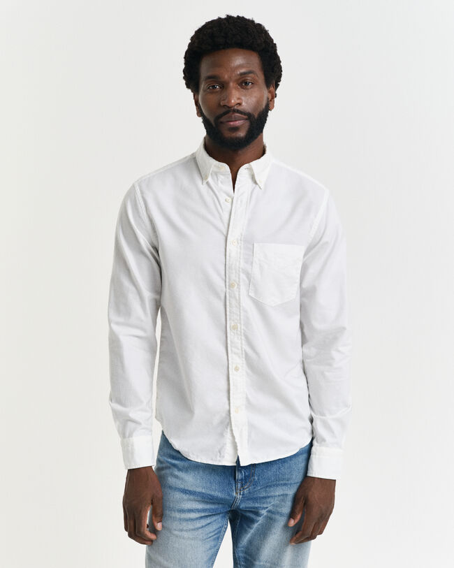 Camisa Oxford Regular Fit Archive teñida en prenda