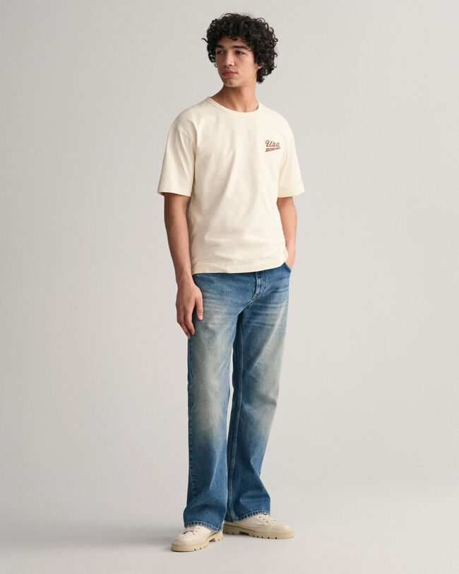 Vaqueros bootcut con lavado vintage