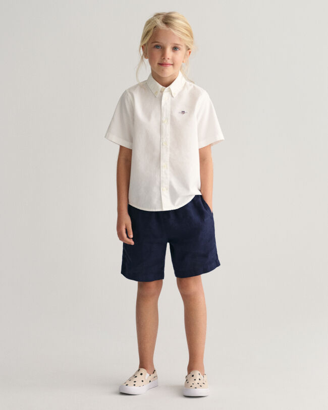 Camisa Oxford de manga corta Kids