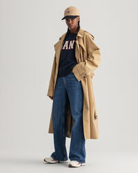 Jersey de cuello redondo en algod&oacute;n Logo