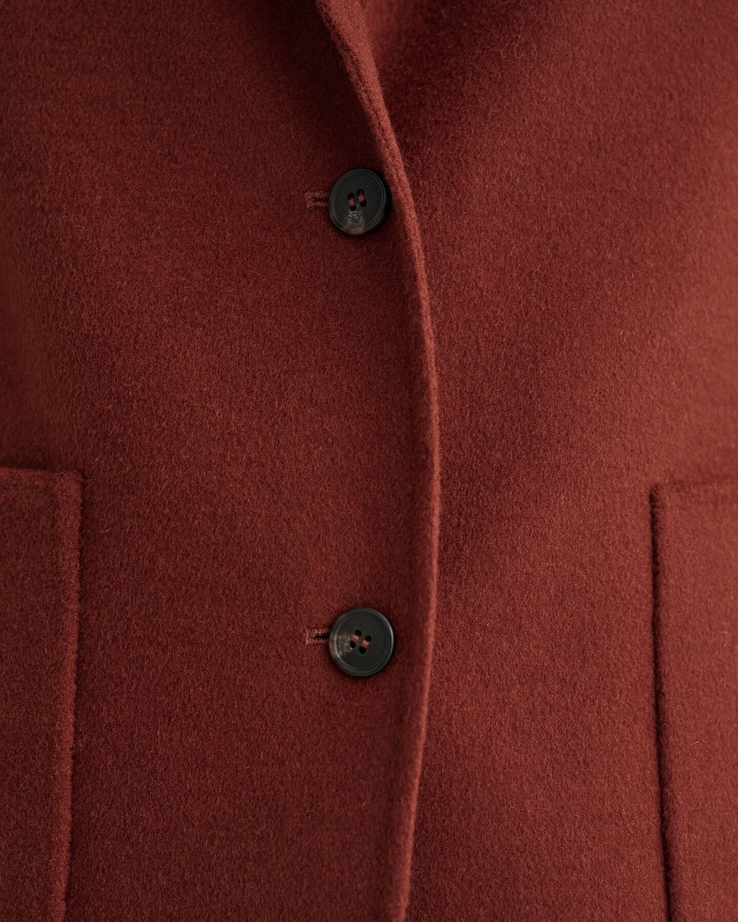 Americana recta cosida a mano