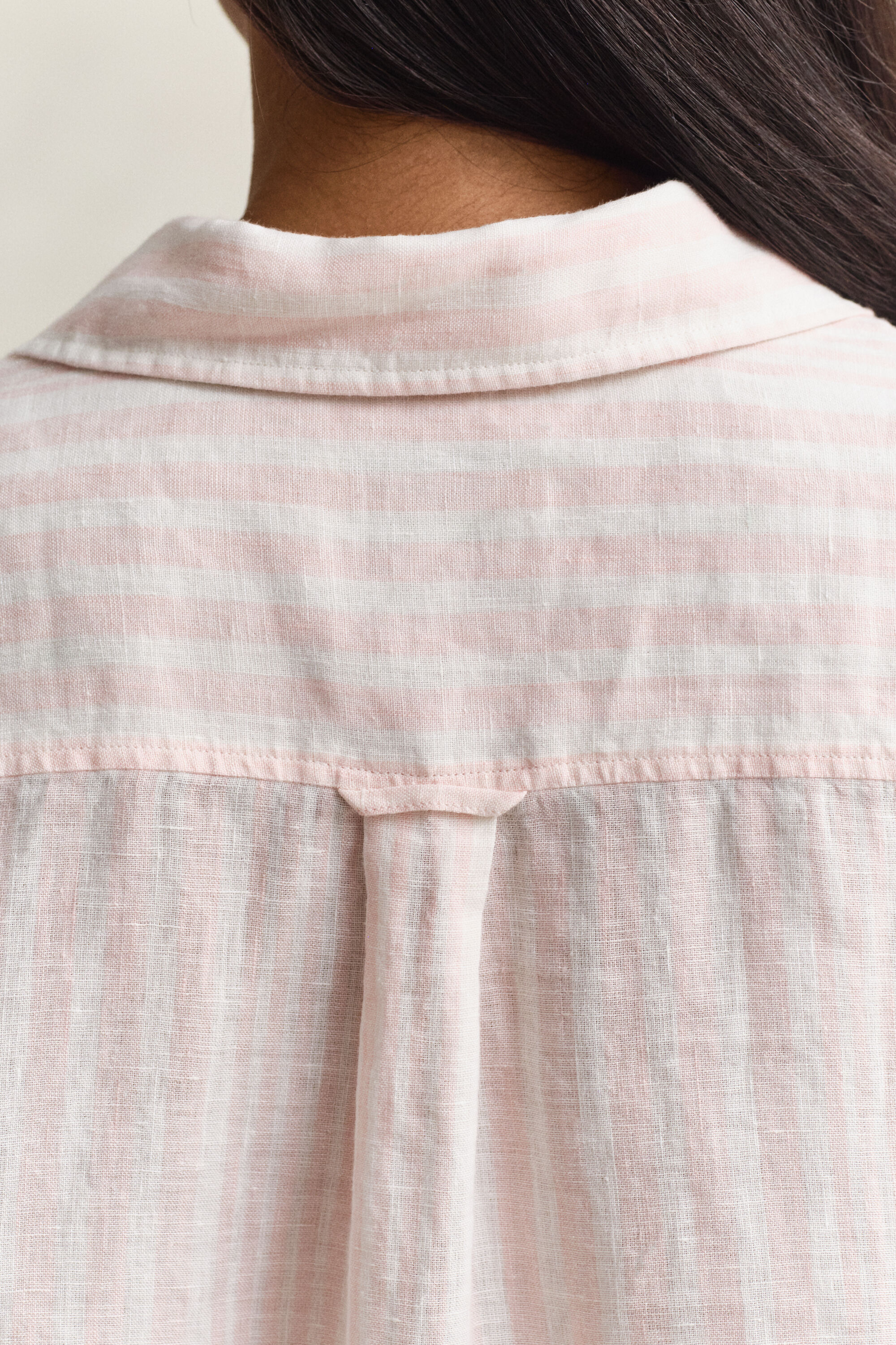 Camisa Relaxed Fit de lino a rayas