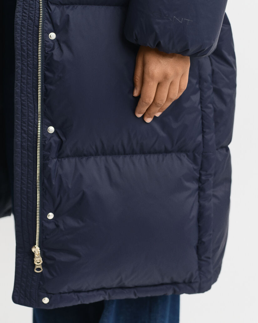 Abrigo de plumón de largo completo