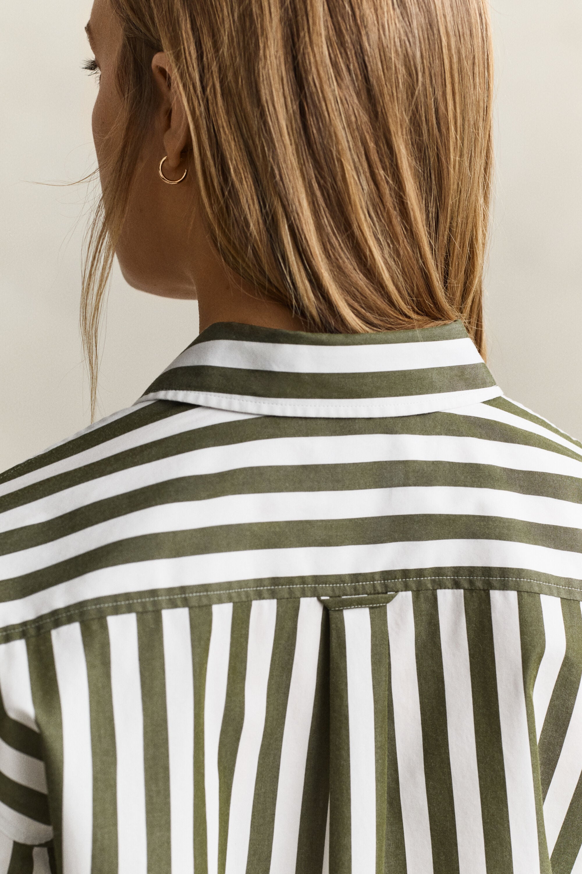 Camisa de popelina Relaxed Fit a rayas