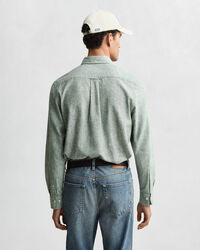 Camisa Regular Fit de algodón y lino