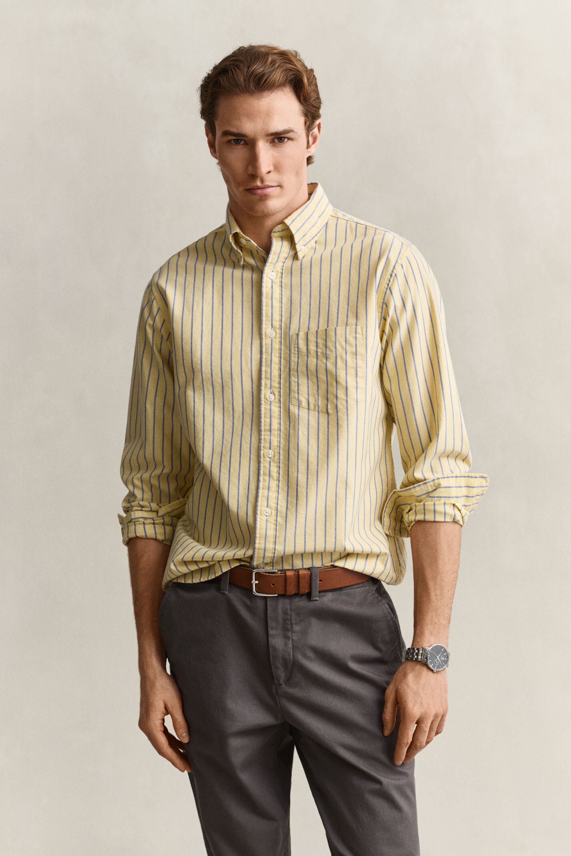 Camisa Oxford clásica a rayas