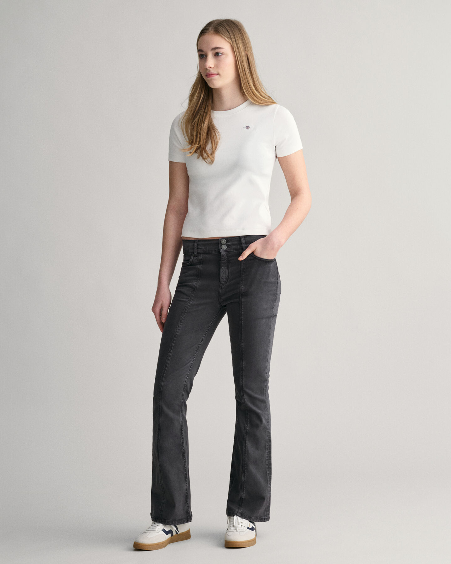 Pantalones bootcut de talle bajo Teen Girls