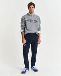 Pantalones chinos estructurados Slim Fit con textura labrada