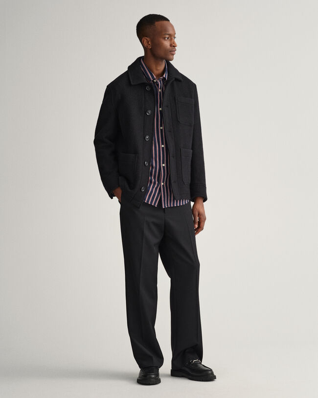 Camisa Relaxed Fit a rayas Dobby