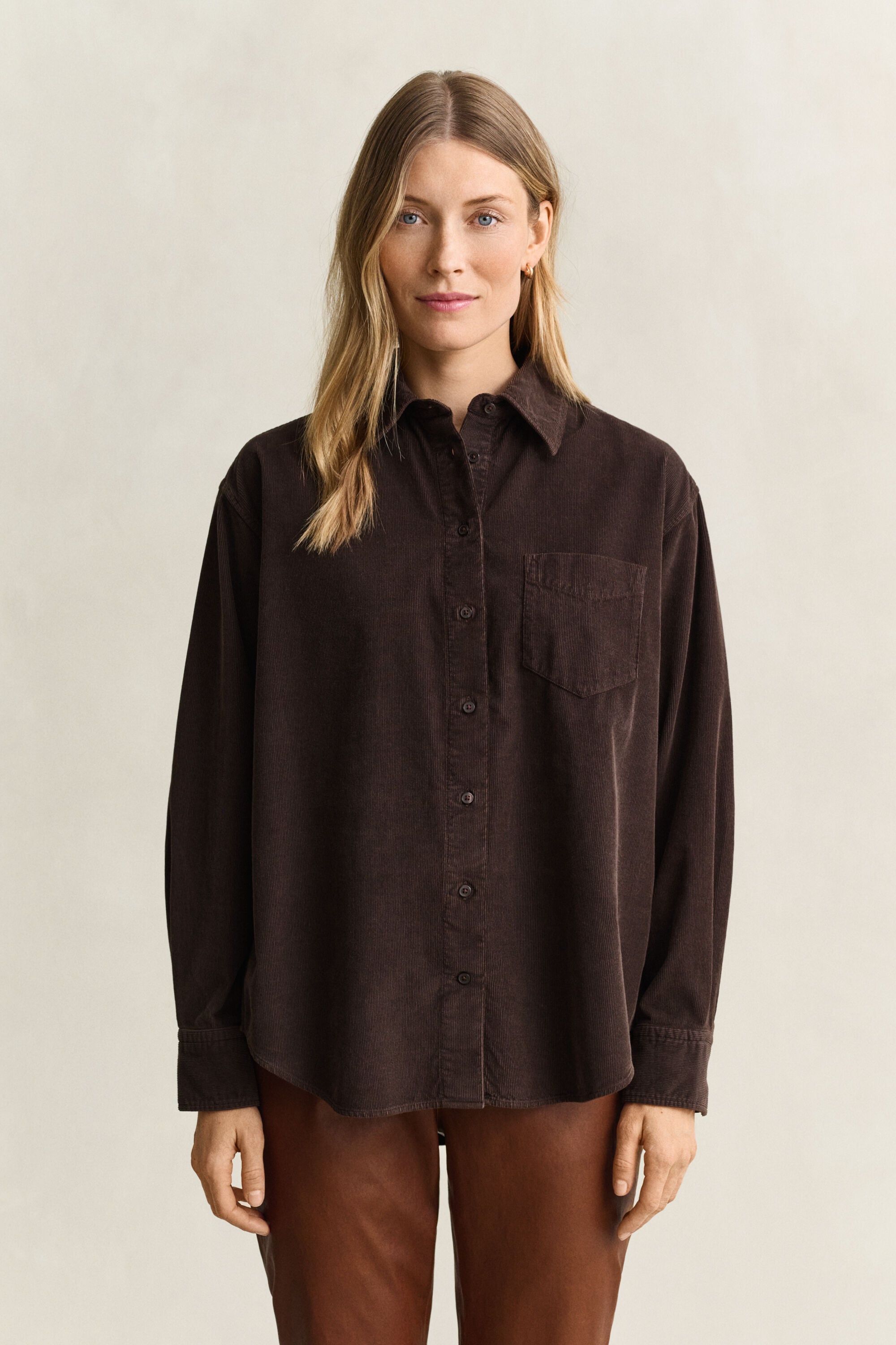 Camisa Relaxed Fit de pana