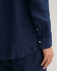 Camisa Regular Fit de lino te&ntilde;ido en prenda