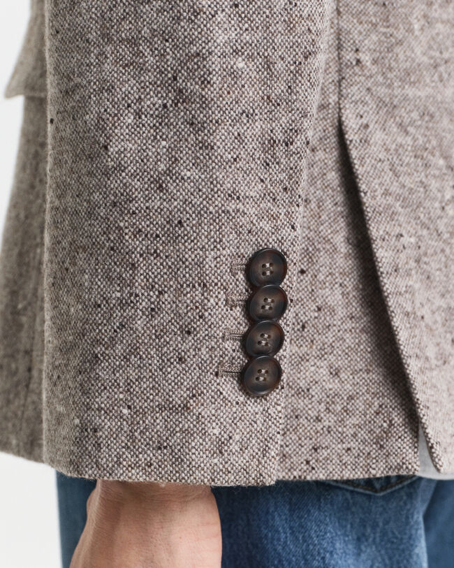 Americana Regular Fit de lana con textura