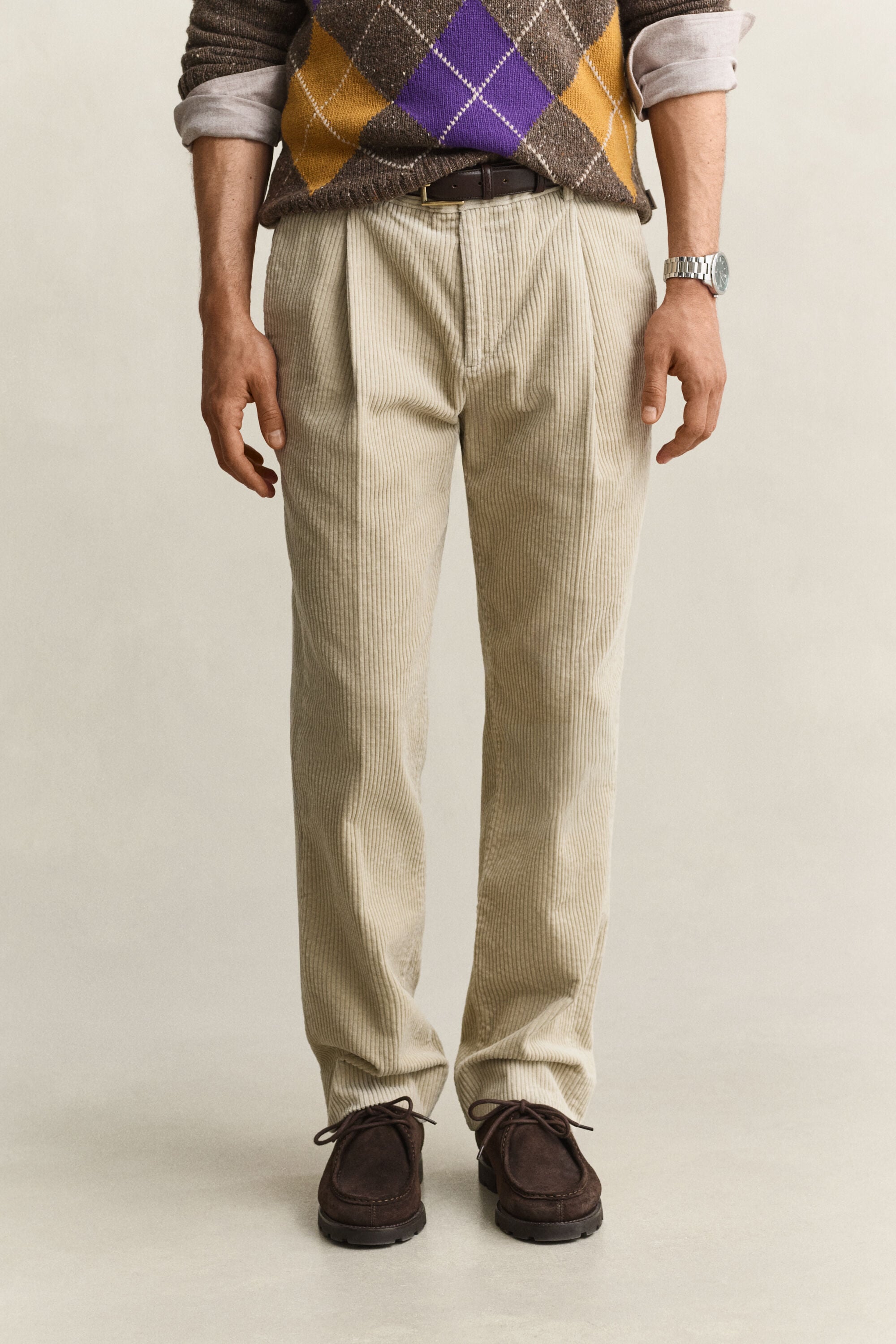 Pantalones de traje de pana