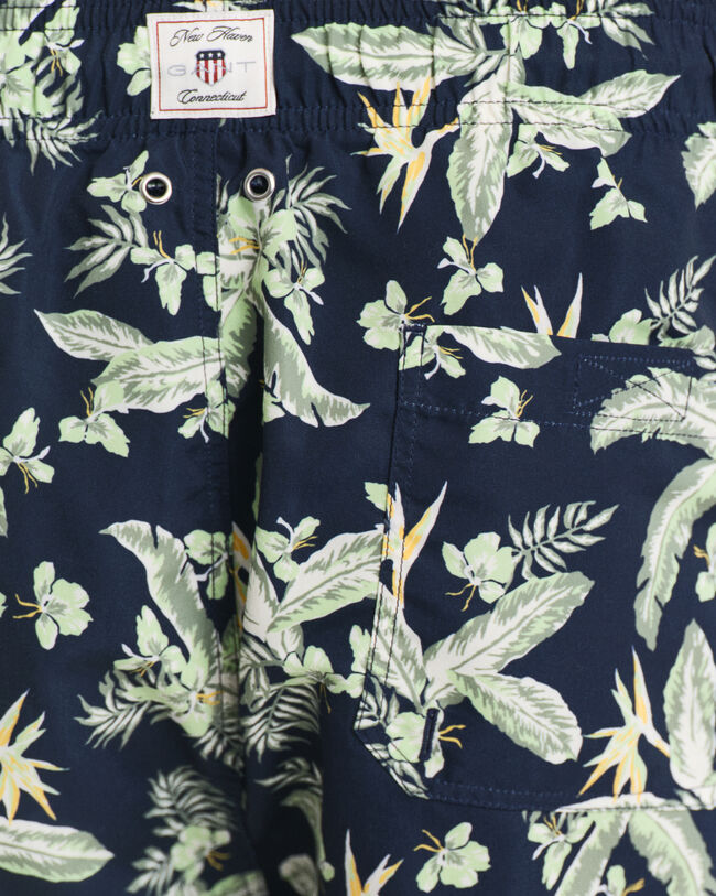 Bañador con estampado Tropical Leaves