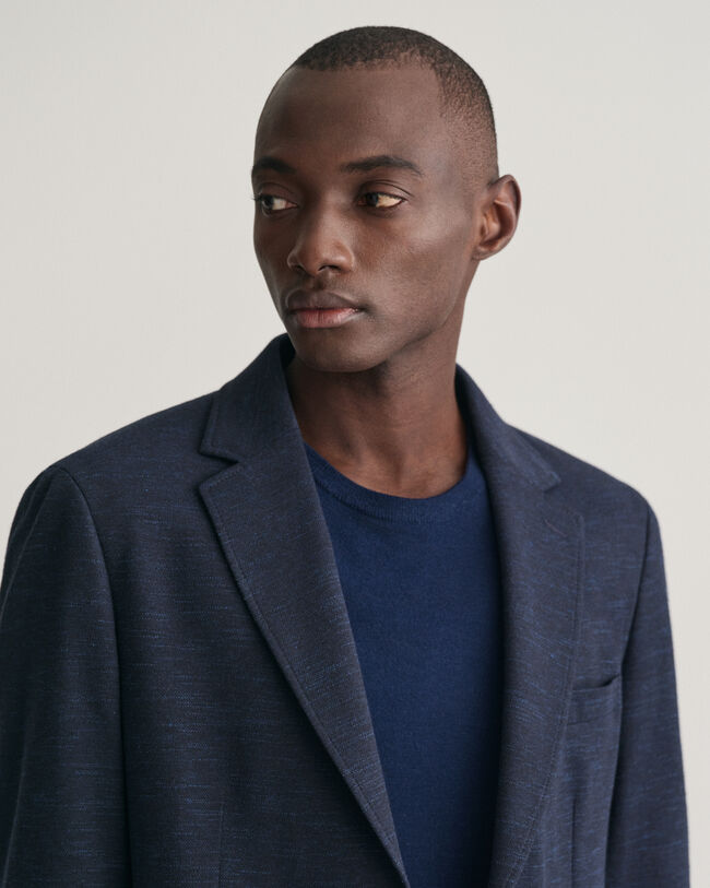 Americana de algod&oacute;n y lino