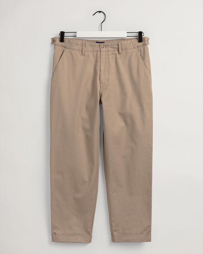 Pantalones chinos Tapered de algod&oacute;n
