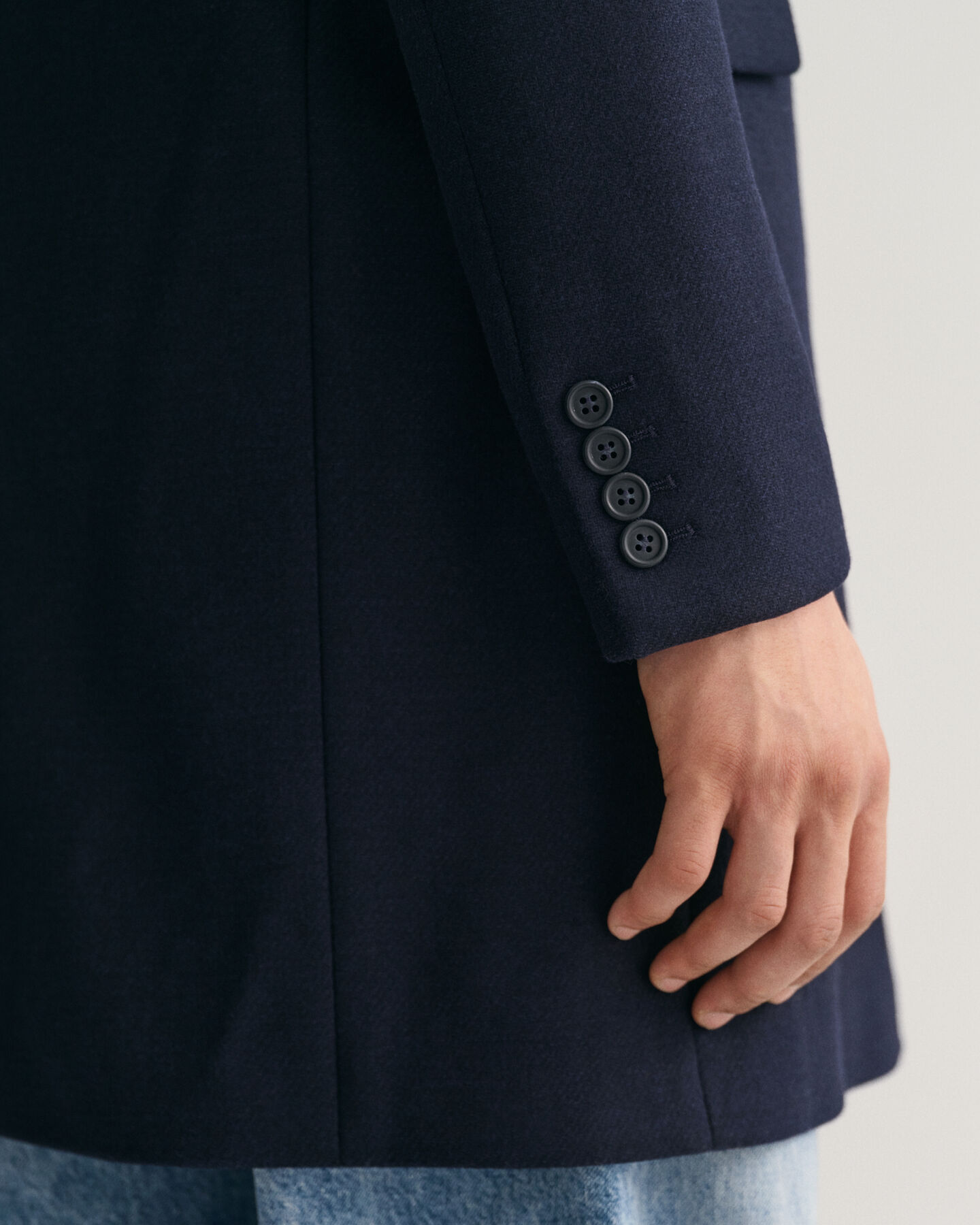 Sobretodo de lana clásico Tailored Fit