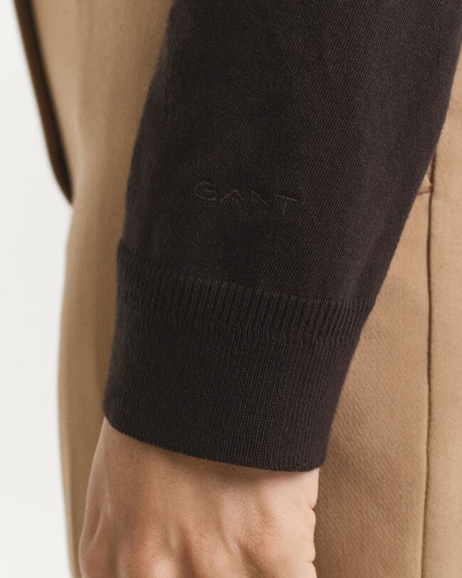 Polo de manga larga abotonado y sin costuras