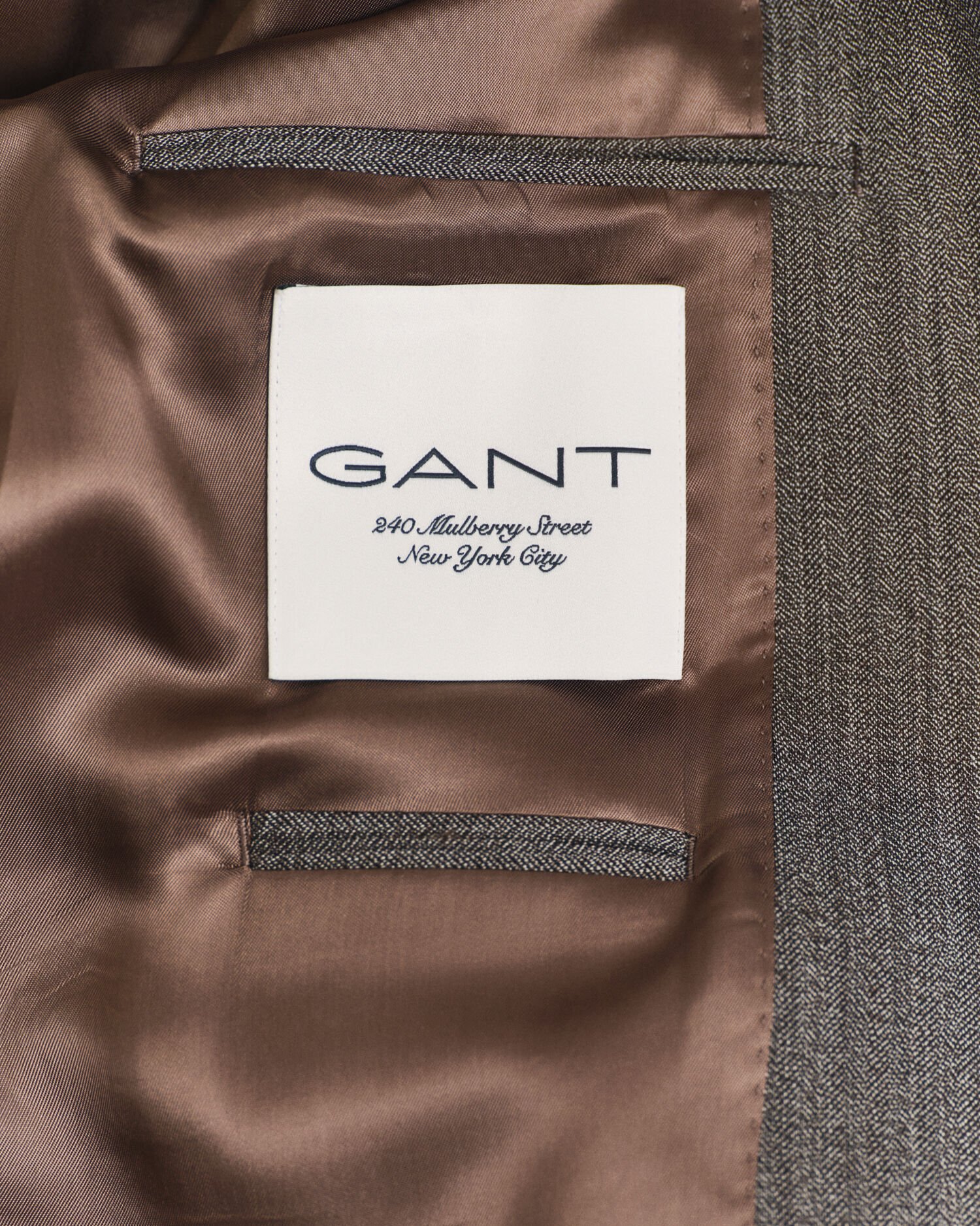 Chaqueta de traje con diseño de espiga