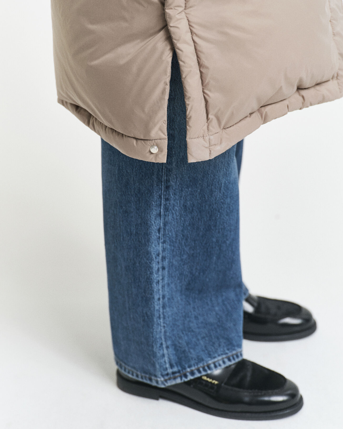 Abrigo de plumón de largo completo