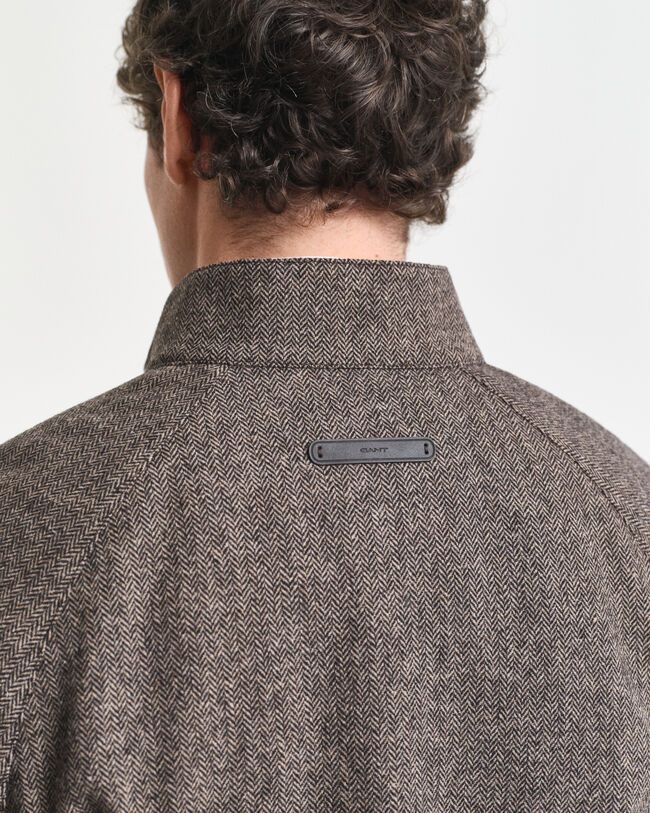 Cazadora Harrington en mezcla de lana