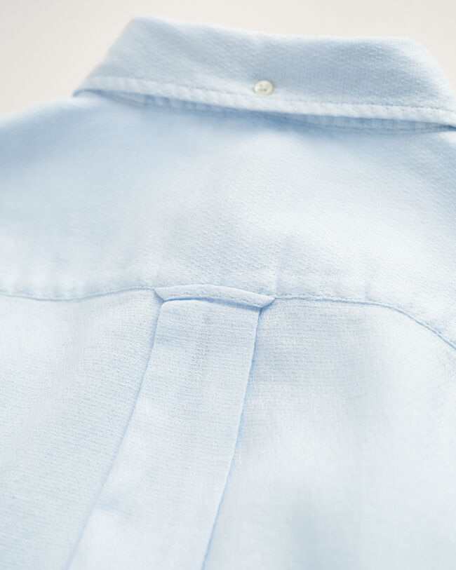 Camisa Regular Fit de algod&oacute;n y lino con textura