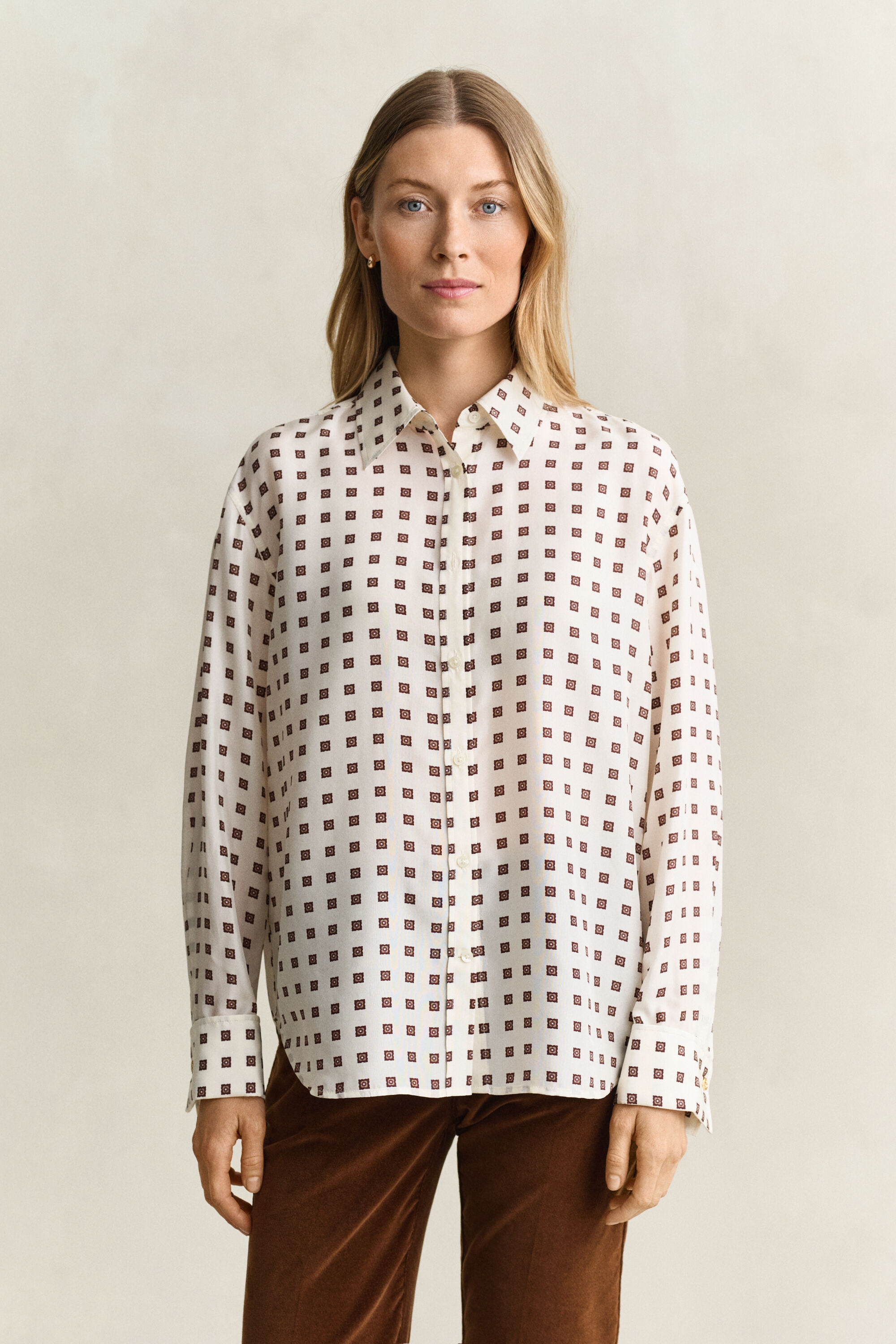 Blusa de seda habotai