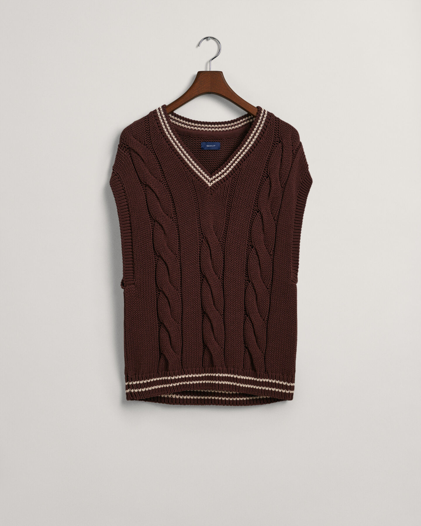 Chaleco de punto de ochos